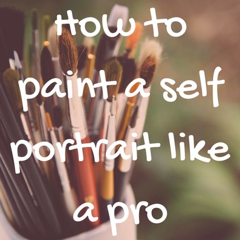 How to paint a self portrait like a pro Acrylic Portraits Abstract, How To Do A Self Portrait, Abstract Portrait Painting Tutorial, Self Portrait Ideas Painting, Self Portrait Painting Ideas, Abstract Self Portrait Ideas, Artistic Portrait Inspiration, Portrait Painting Ideas, Self Portrait Painting