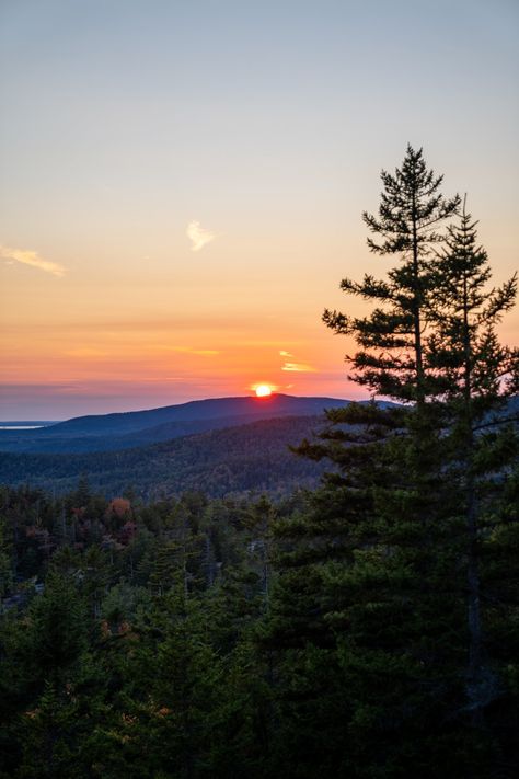 Best Sunset Hikes in Acadia National Park Maine Maine Trip, Acadia National Park Maine, Mount Desert Island, Dream Places, Desert Island, Best Sunset, Acadia National Park, Hidden Gems, Road Trips