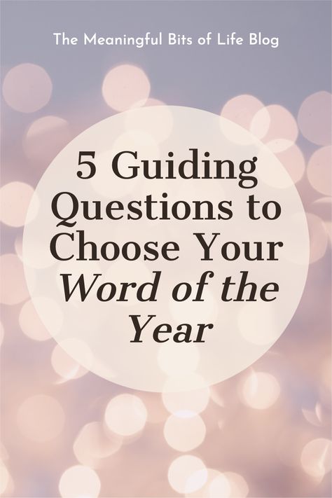 Find a quiet space to settle in with your journal and reflect on these 5 questions to help you ground yourself in your word of the year. Word Of The Year Ideas 2025, Words For 2025, Word Of The Year Peace, 2025 Word Of The Year, Word Of Year, Words For The Year, Word Of The Year Ideas, Word For The Year, New Year Words