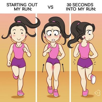 Funny running memes! Relatable Comics, Girl Struggles, Cassey Ho, Fitness Blogger, Girl Problems, Stay In Shape, Workout Humor, Fitness Trainer, Cute Comics