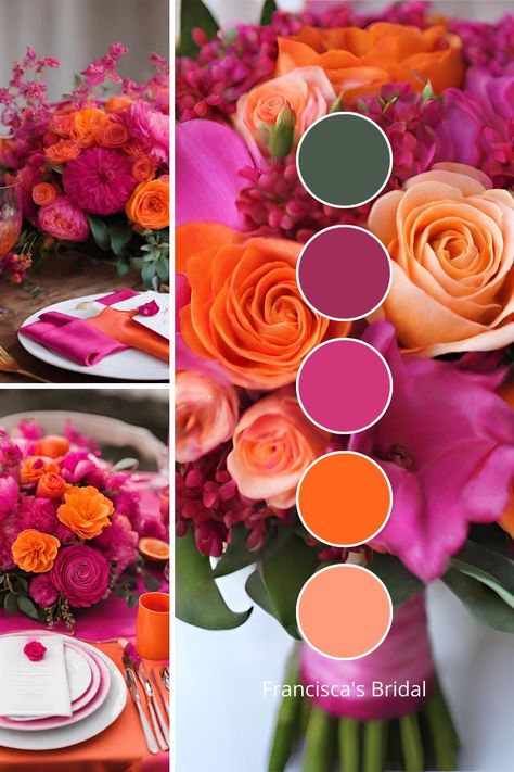 10 Best Summer Wedding Color Palette Ideas To Help Inspire You For Your Special Day - Francisca's Bridal June Color Palette, Summer Wedding Themes, Summer Wedding Theme, Summer Wedding Color Palette, Wedding Color Palette Ideas, Wedding Color Schemes Summer, Wedding Color Palette Summer, Orange Wedding Colors, Pink Wedding Colors