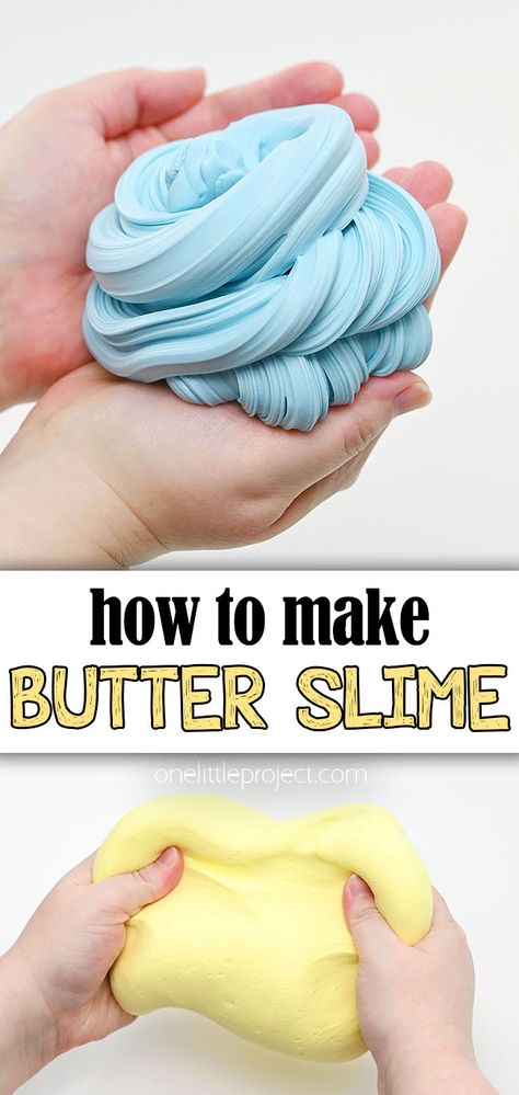 Slime Recipe With Activator And Glue, Butter Slime Recipe With Model Magic, How To Make The Best Slime, Icee Slime Recipes, Slime Activator Recipes, Easy Cute Clay Ideas, Slime Ideas To Sell, How To Make Butter Slime, Slime Recipe Easy 2 Ingredients No Glue