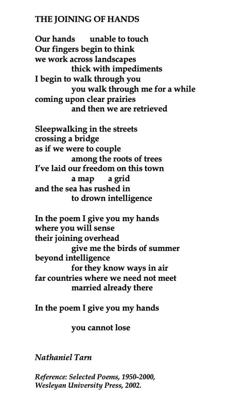 Nathaniel Tarn, The Joining of Hands 💞🌍🌎🌏💞Reference: Selected Poems, 1950-2000, Wesleyan University Press, 2002. Poems About Hands, Hands Poem, Hands Reference, Wesleyan University, Mental Health Awareness, Give It To Me, The Selection, Poetry, Spirituality