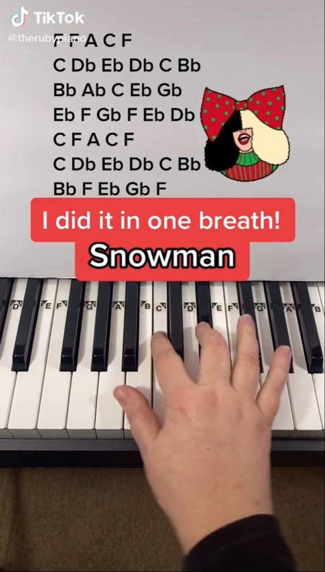 Faded Piano Letters, Piano Tutorials Songs With Letters, Snowman Sia Piano, Simple Piano Songs With Letters, Piano With Letters, Piano Sheet Music With Letters, Snowman Sia, Piano At Home, Piano Cords