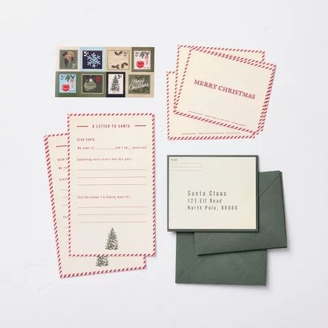 Hearth & Hand™ with Magnolia New Collection : Page 2 : Target Bussines Packaging, Christmas Letter From Santa, Chip Joanna Gaines, Santa Letters, Christmas Lists, Red Cupcakes, Cupcake Cards, Holiday Envelopes, Letters To Santa