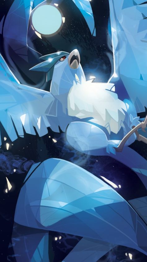 Ice Pokemon Wallpaper, Articuno Art, Ice Type Pokemon, Ice Pokemon, Making Snow, Bird Pokemon, Pokemon Dragon, Mythical Pokemon, Pokemon Backgrounds