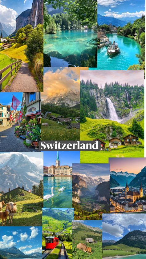 Travel All 50 States, Switzerland Vision Board, Travel List Countries, Countries Bucket List, Must Visit Places In The World, Travel Locations Places To Visit, Dream Places To Travel, Beautiful Switzerland Nature, Switzerland In Summer