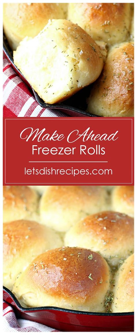 Make Ahead Freezer Rolls Freezer Rolls, Fluffy Rolls, Yeast Rolls Recipe, Frozen Dinner Rolls, Baking Breads, Pinterest Food, Thanksgiving 2022, Freezer Recipes, Tasty Bread Recipe