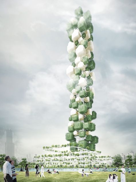 eVolo Magazine Announces 2019 Skyscraper Competition Green Tower, Architecture Magazine, Vertical Farming, Architectural Competition, Skyscraper Architecture, Tower Building, Tower Design, Architecture Magazines, Architectural Sketch