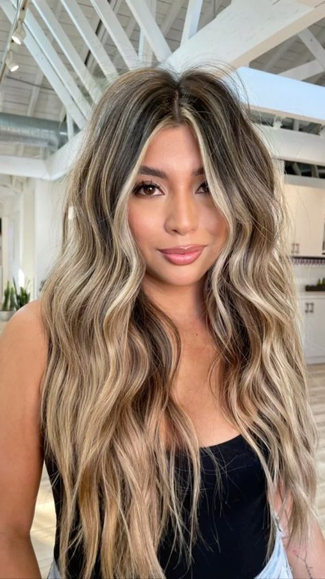 danielmbeauty on Instagram: When people ask what I do for a living. “I’m an artist motha fuckas!”. Hair has changed my life in ways no one can imagine. It definitely… Hair Ideas For Summer Color, Blond Hair On A Brunette, Short Blonde Hair On Tan Skin, Long Blonde Balayage Hair Dark Roots, Summer Blonde For Brunettes, Blond Foils On Brown Hair, Summer Blonde Balayage On Brown Hair, Blonde Hair With Lowlights And Dark Root, Lived In Blonde Brunette