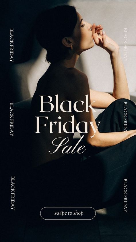 Black Friday Instagram Story, Friday Instagram Story, Black Friday Fashion, Brand Instagram, Black Friday Design, Fashion Banner, Social Media Advertising Design, Fashion Graphic Design, Social Media Branding