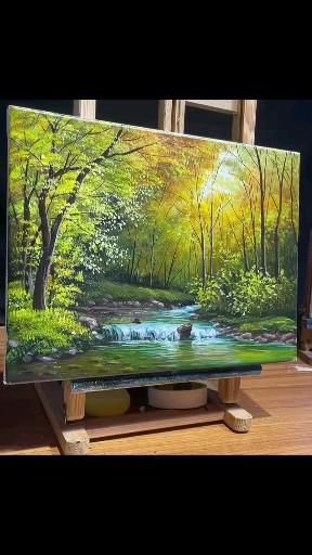 Canvas Art Painting Abstract, Landscape Painting Tutorial, Acrylic Painting Lessons, Canvas Painting Tutorials, Painting For Beginners, Landscape Paintings Acrylic, Easy Canvas Painting, Canvas Painting Landscape, Landscape Art Painting