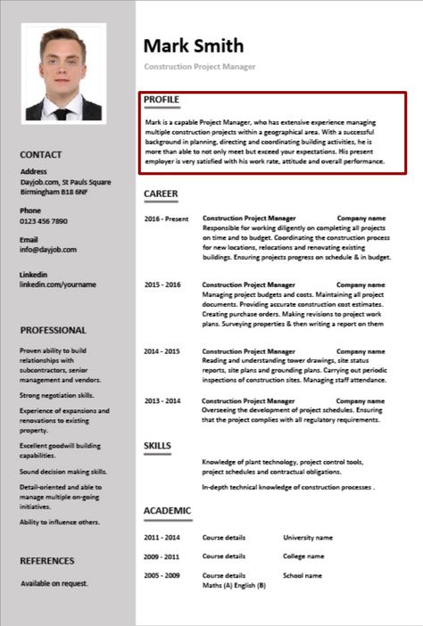 Construction Manager Resume Sample Check more at https://www.geetingsvillechurch.com/construction-manager-resume-sample/ Construction Resume, Resume Letter, Free Cv Template Word, Management Resume, Cv Sample, Free Resume Template Word, Construction Manager, Project Manager Resume, Job Resume Samples