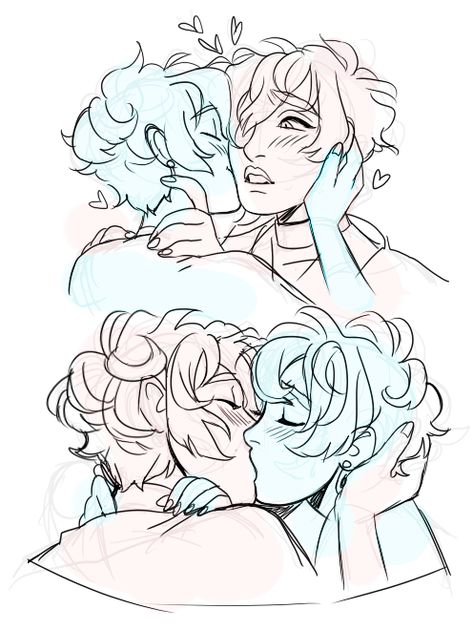 prakran:“” Kissing Poses Drawing Art Reference, Cute Couple Drawing Reference, Couple Drawing Reference, Arcana Art, Arcana Game, My Bae, Figure Drawing Reference, Anatomy Art, Art Poses