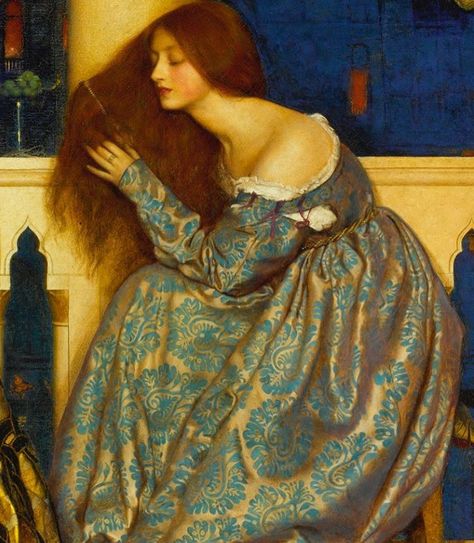 Frank Cadogan Cowper 'Venetian ladies listening to the serenade Frank Cadogan Cowper, Pre Raphaelite Paintings, Pre Raphaelite Brotherhood, Pre Raphaelite Art, Istoria Artei, Dante Gabriel Rossetti, John Everett Millais, John William Waterhouse, Arte Van Gogh