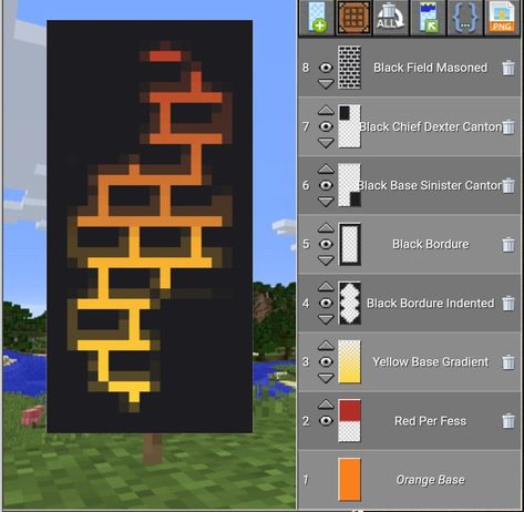 Minecraft Cool, Cool Minecraft Banners, Minecraft Banner Patterns, Construction Minecraft, Minecraft Building Guide, Minecraft Decoration, Minecraft Redstone, Minecraft Banner, Rumah Minecraft Sederhana