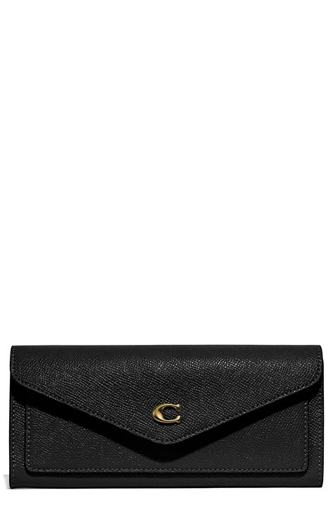 COACH Wyn Cross Grain Leather Soft Wallet available at #Nordstrom Grain, Nordstrom, Wallet, Leather, Gifts