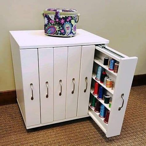 Sewing Cabinets, Sewing Room Inspiration, Sewing Room Storage, Sewing Room Design, Sewing Cabinet, Craft Room Design, Sewing Room Organization, Craft Room Storage, Sewing Rooms