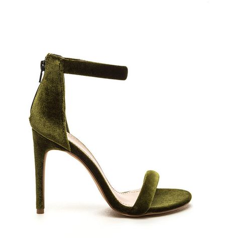 Velvet Allure Ankle Strap Heels OLIVE (€27) ❤ liked on Polyvore featuring shoes, green, high heel shoes, stilettos shoes, high heel ankle strap shoes, olive green shoes and green velvet shoes Green Velvet Shoes, Olive Green Shoes, High Stilettos, Olive Green Velvet, Green High Heels, Stilettos Shoes, Cowboy Shoes, Shoes Green, Green Heels