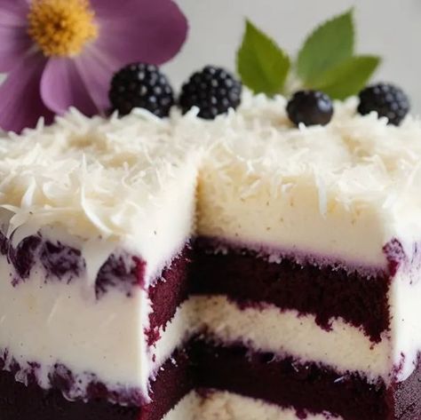 Black Currant Cake, Moist Coconut Cake, Currant Cake, Coconut Baking, Coconut Cake Recipe, Coconut Frosting, Vegan Gluten Free Recipes, Gluten Sensitivity, Black Currant