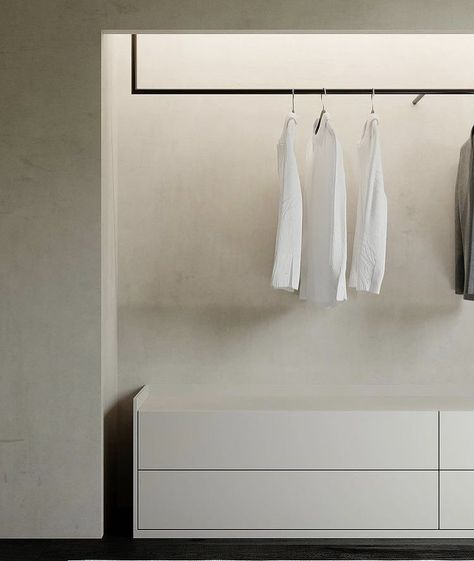 Minimal Closet Design, Minimal Closet, Open Wardrobe, Renovation Inspiration, Wardrobe Room, Closet Room, Wardrobe Closet, Store Interior, Closet Designs