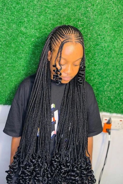 25 Stylish Middle Part Tribal Braids: Centering Tradition with Trend All Back Hairstyle, Latest Braided Hairstyles, Latest Hair Braids, Short Box Braids Hairstyles, Braided Hairstyles For Black Women Cornrows, Feed In Braids Hairstyles, Braided Cornrow Hairstyles, Box Braids Hairstyles For Black Women, Quick Braided Hairstyles