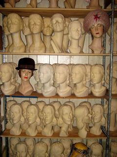 1940s Hats, Head Display, Americana Music, Hat Jewelry, Vintage Mannequin, Vintage Millinery, Different Hair Colors, Mannequin Heads, Jewelry Bridal