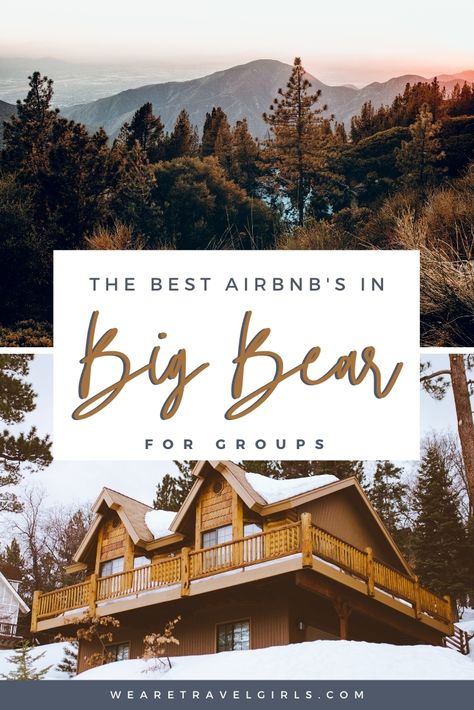 Big Bear Lake Wedding, Big Bear Bachelorette Weekend, Lake Airbnb, California Airbnb, Big Bear Trip, Airbnb Elopement, Large Hot Tub, Big Bear Cabin, Big Bear California