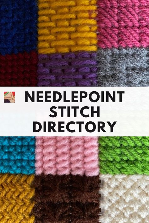 Needlepoint Stitch Directory | Needlepointers.com Bargello Needlepoint Stitches, Skip Tent Needlepoint Stitch, Needlepoint Patterns Free Needlepoint For Fun, Needlepoint Basketweave Stitch, Needlepoint Filler Stitches, Corduroy Needlepoint Stitch, T Stitch Needlepoint, Needlepoint Stitches For Flower Petals, Basic Needlepoint Stitches