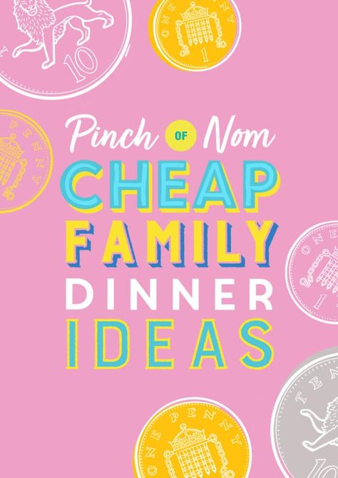 Cheap Family Dinner Ideas, Cheap Family Dinners, Pinch Of Nom, Family Dinner Ideas, Homemade Laundry, Budget Friendly Recipes, Batch Cooking, Family Dinners, Budget Meals