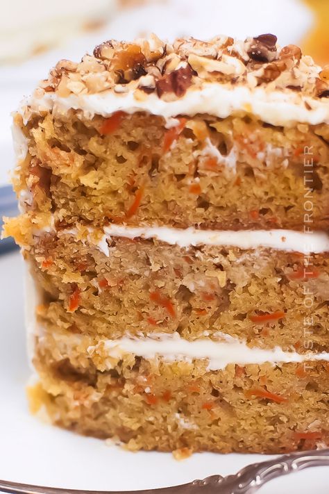 Carrot Cake Recipe Homemade, Carrot Cake Recipe Healthy, Sweet Potato Carrot, Carrot Cake Recipe Easy, Resipi Kek, Moist Carrot Cakes, Healthy Carrot Cakes, Best Carrot Cake, Torte Cupcake