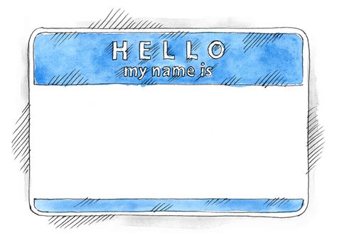 Free EPS+PSD Watercolor Blue Name Tag Hello My Name Is by f e e l i s g o o d, via Behance Paintbrush Painting, Text Texture, Name Tag Design, Blue Names, Watercolor Blue, Different Words, Ink Sketch, Graphics Inspiration, Hello My Name Is