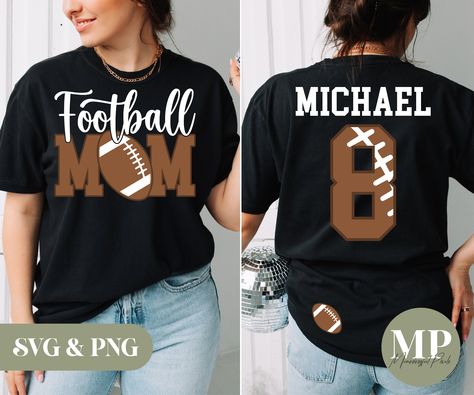 Football Mom Jersey Ideas, Football Shirt Ideas For Moms, Football Momma Shirts, Football Team Mom Shirts, Football Mom Tshirt Designs, Football Mom Shirts Ideas Diy, Football Mom Shirts Ideas Sons, Football Team Mom, Diy Football Shirts