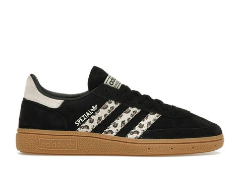 adidas Handball Spezial Black Wonder Leopard (Women's) Leopard Print Adidas, Pretty Sneakers, Adidas Handball Spezial, Adidas Handball, Preppy Shoes, Shoe Wishlist, Adidas Shoes Women, Adidas Spezial, Aesthetic Shoes