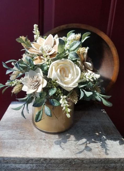 Taupe Flower Arrangements, Brown And Gold Flower Arrangements, Green And Brown Flower Arrangements, Cream And Green Flower Arrangements, White Green Brown Flower Arrangement, Table Flower Arrangements, Silk Arrangements, Spring Floral Arrangements, Artificial Floral Arrangements