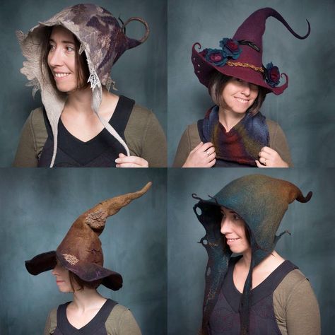 lalabug designs (@lalabugdesigns) • Instagram photos and videos Felt Witch, Felt Witch Hat, Diy Kostüm, Witch Hats, Halloween Witch Hat, Spirit Dolls, Witch Outfit, Trick Or Treater, A Witch