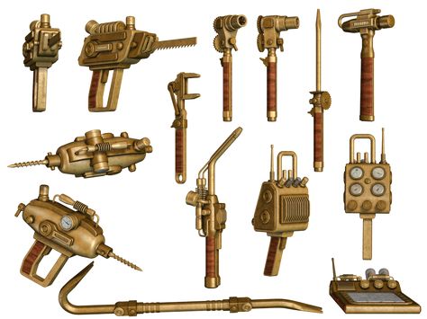 made in paintshop Steampunk Environment Concept Art, Steampunk Gadgets Concept Art, Steampunk Technology Concept Art, Steampunk Tools, Steampunk Reference, Steampunk Tools Art, Steampunk Mechanic Shop, Steampunk Engineer, Steampunk Workshop Concept Art