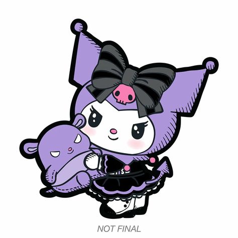 Kuromi Stickers Aesthetic, Kuromi Aesthetic Stickers, Kuromi Aesthetic Wallpaper Dark, Stiker Kuromi, Kuromi Drawing, Stickers Kuromi, Story Book Costumes, Kuromi Sticker, Kuromi Pfp