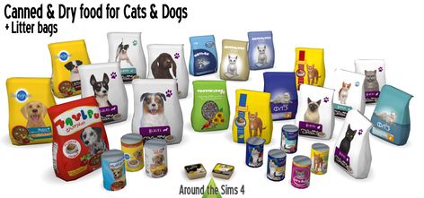 Around the Sims 4 | Custom Content Download | Pet food Sims 4 Cc Cat Decor, Sims 4 Pet Stuff, Sims 4 Animals, Sims 4 Cc Pet Stuff, Food Sims 4, Sims Clutter, Around The Sims 4, Los Sims 4 Mods, Sims Pets