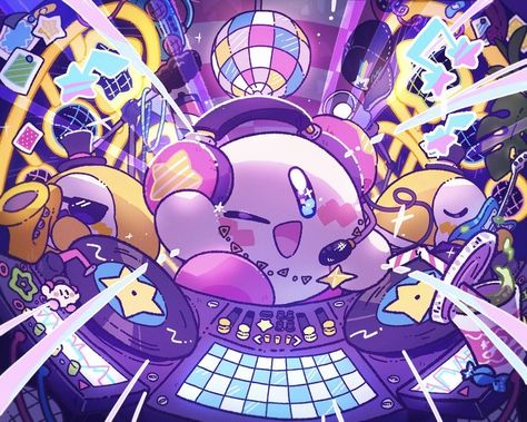 Kirby Art Nintendo, Nintendo Wallpaper, Kirby Memes, Kirby Nintendo, Kirby Character, Kirby Art, Bee And Puppycat, Nintendo Art, Kawaii Wallpaper