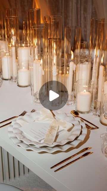 BRIDES on Instagram: "Can you count how many candles it took to illuminate this couple’s flowerless wedding reception? See the full vision of their utterly romantic celebration—which began with a rooftop ceremony—and find out exactly how many 🕯️ it took for this to come to life at the link in bio. 🎥: @inthemomentcontentcreators 📷: @keila.bottiglieri of @abbyjiu 📋: @bastonishedevents 🕯️: @sophiefelts 👗: @nettabenshabu.official 📍: @hotelaka.alexandria 💇‍♀️: @mckennajordansalon 💄: @glam_qui" Flowerless Wedding, Rooftop Ceremony, Many Candles, Rooftop Wedding, Wedding Florals, Getting Married, Floral Wedding, How Many, Wedding Reception