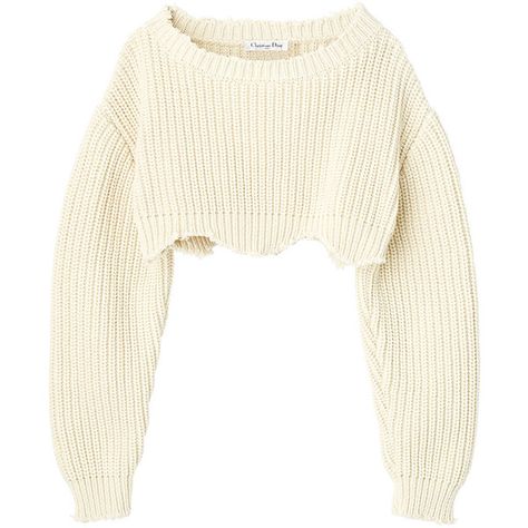 ニット ❤ liked on Polyvore featuring tops, sweaters, shirts, christian dior, dior, white top, shirt tops and white shirt Cropped White Shirt, White Cropped Sweater, Shirt Crop Top, Shirts Crop, K Fashion, Sweater White, Cute Comfy Outfits, Shirt Sweater, White Sweater