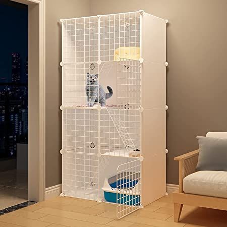 Diy Playpen, Cat Cages Indoor, Cat Cabinet, Hamsters As Pets, Cat Playpen, Cats White, Cat Cage, Pet Playpen, Cat Cages