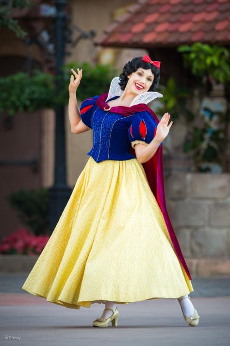 Snow White Snow White Pictures, Snow White Photos, Snow White Cosplay, Cosplay Disney, Walt Disney Movies, Disneyland Princess, Disney Princess Cosplay, Festival Of Fantasy Parade, Snow White Costume