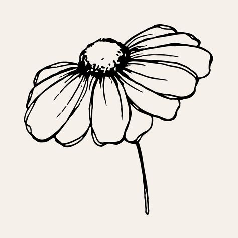 #MiniTattoos #SmallTattooDesigns #TinyTattooIdeas #MinimalistTattoos #SmallInk #TinyTats #LittleTattoos #MicroTattoos #PetiteTattoos #SmallTattooArt Flower Line Drawing Simple, Doodles Flowers, Floral Design Drawing, Sketches Doodles, Art Sketches Doodles, Flower Art Drawing, Outline Drawings, Flower Doodles, Sketchbook Art Inspiration