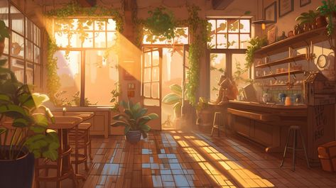 Cute Landscape Backgrounds Aesthetic, Coffee Aesthetic Wallpaper Landscape, Cozy Coffee Shop Aesthetic Wallpaper, Cozy Anime Wallpaper Desktop, Lofi Aesthetic Anime Wallpaper Desktop, Lofi Desktop Wallpaper Hd 1080p, Bright Sunshine, Cozy Wallpapers Desktop, Bright Desktop Wallpaper