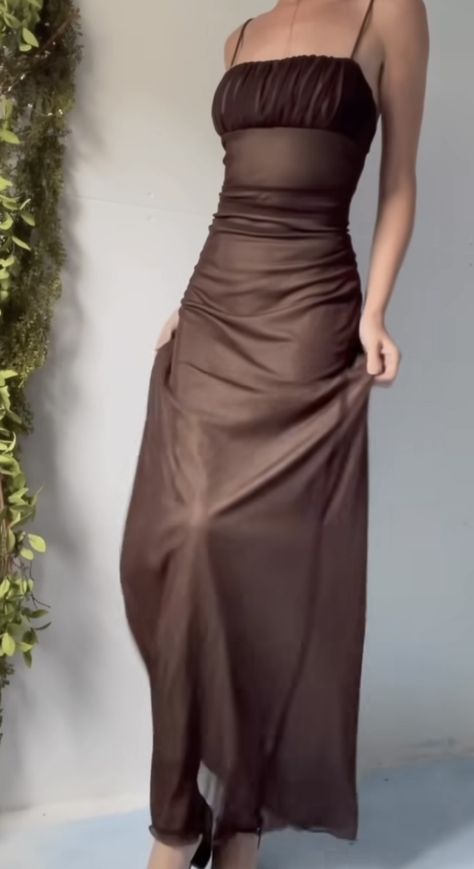 Brown Prom Dress, Fancy Prom Dresses, Brown Evening Dresses, Brown Silk Dress, Big Dress, Silk Prom Dress, Prom Dress Inspo, Prom Inspo, Big Dresses