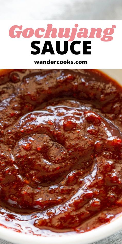 This easy and fast gochujang sauce is ready to add huge flavour and heat to all your favourite recipes (not just Korean)! Try it with stir fries, noodles, pasta and more. Homemade Gochujang, Healthy Korean Recipes, Easy Korean Recipes, Healthy Asian Recipes, Gochujang Sauce, Asian Sauce, Korean Recipes, Korean Dishes, Homemade Spices