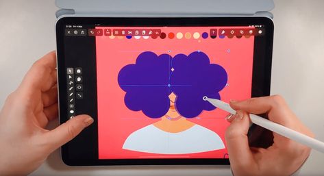 Vectornator Art Tutorial, How To Make Hair In Procreate, Procreate Clipping Mask Tutorial, How To Use Clipping Mask In Procreate, How To Animate In Procreate, Beard Shapes, Zigzag Line, Pencil Tool, Free Procreate