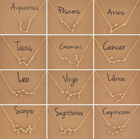 Necklaces Crystal, Scorpio Necklace, Zodiac Constellation Necklace, Horoscope Necklace, Zodiac Sign Necklace, Gold Chain Choker, Birthday Jewelry, Constellation Necklace, Friendship Necklaces